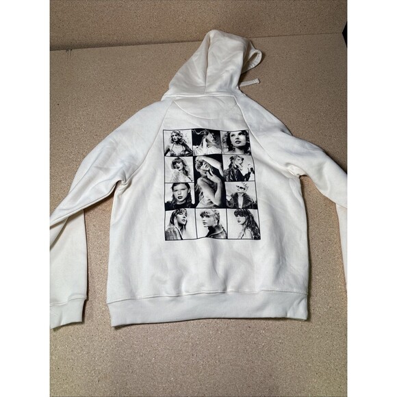 Taylor Swift Eras Tour Cream Hoodie Size M D1 - Picture 6 of 9